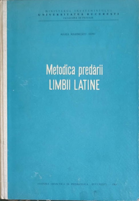 METODICA PREDARII LIMBII LATINE-MARIA MARINESCU HIMU-249617