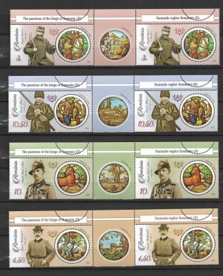 ROMANIA 2021 - PASIUNILE REGILOR (II), STRAIF+TABS DIN COALA DE POSTA - LP 2351 foto