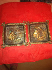 Tablouri miniatura bronz antice foto