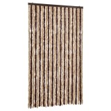 Cumpara ieftin Perdea insecte, bej si maro deschis, 118 x 220 cm, chenille