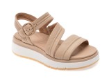 Sandale CLARKS bej, TUSCAN STRAP, din piele naturala