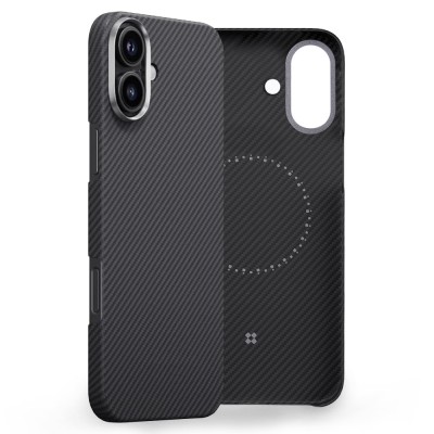Husa iPhone 16 Plus Edizard Air MagSafe Case, negru foto