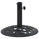 Suport de umbrelă, negru și bronz, 9 kg, fontă, 40 cm, vidaXL