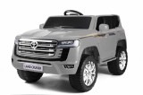 Masinuta Electrica Copii Toyota Land Cruiser 140W 12V, 2 Locuri, Gri, Roti Cauciuc EVA, Piele, Bluetooth, Telecomanda