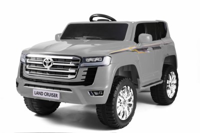 Masinuta electrica pentru 2 copii, Toyota Land Cruiser 140W 12V PREMIUM, Gri foto