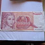 Iugoslavia 100000 dinari 1989