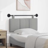 vidaXL Cap de pat suspendat Dungi Gri nori 110 x 55 x 5 cm țesătură 42032261