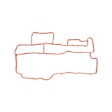 Garnitura termoflot, racitor ulei pentru JCB cod OEM 320/04113, 320-04113, 32004113 Breckner Germany