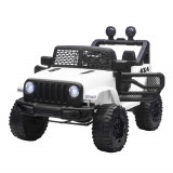 Cumpara ieftin HOMCOM Masina Electrica pentru Copii Jeep Off-Road cu Telecomanda, 2 Viteze 3-5km/h, 100x65x72 cm, Alb