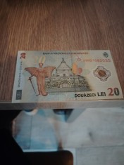 V&acirc;nd bacnota de 20 lei &icirc;n stare perfecta!