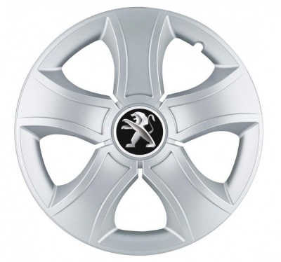 Set 4 Capace Roti pentru Peugeot, model Bis Gray, R16 foto