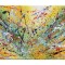 Tablou pictat manual reproducere Jackson Pollock, Compozitie abstracta, 100x60cm ulei pe panza