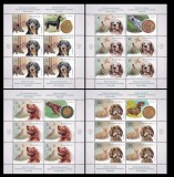 Fauna, vanat - C&acirc;ini de v&acirc;nătoare, minicoală de 5 timbre și 1 vinietă, 2024, LP 2457e, MNH, Nestampilat