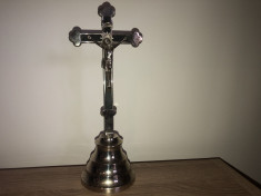 Crucifix,cruce veche ortodoxa,cu Isus rastignit foto