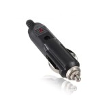 Mufa Bricheta Auto Tata cu LED si Siguranta 12V 24V, Conectare Fire Lipire, Protectie Scurtcircuit, 12 cm