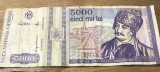 (1) Romania bancnota 5000 lei 1993 mai