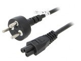 Cablu Alimentare IEC C5 2m Negru 10A 250V, Goobay