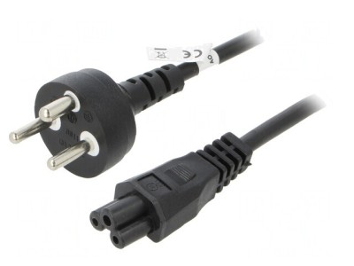 Cablu Alimentare IEC C5 2m Negru 10A 250V foto