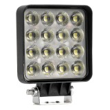 Proiector LED AWL64 AMiO 192W 6500K 12000lm 9-36V 12V 24V Flood 110x110x38 mm IP67 E9 ECER10 pentru off-road, constructii si agricultura