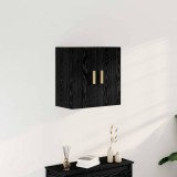VidaXL Dulap de perete din stejar negru - 60x30x60 cm, Fabricat din lemn prelucrat