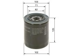 Filtru ulei Kia Carnival I; Mazda B Serie Sasiu, B-Serie, E, MPV I; Mitsubishi Colt II, Colt III, Delica / Space Gear, Galant V, Galant VI Motor 1.8
