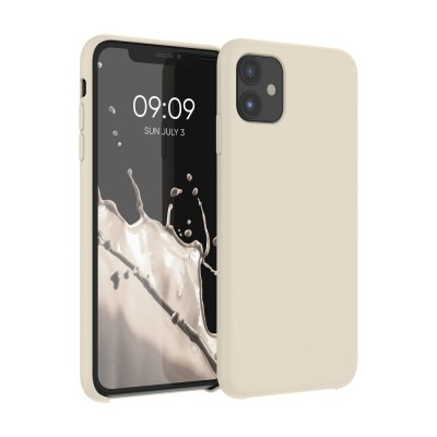 Husa pentru Apple iPhone 11, Silicon, Crem, 49724.210 foto