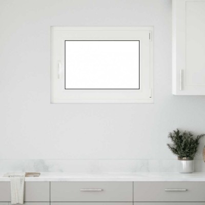 Fereastră de subsol &amp;bdquo;RISOR&amp;rdquo; 80x50 cm oscilo-batantă DIN dreapta, albă foto