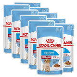 Cumpara ieftin Pliculeț Royal Canin Medium Puppy 10 x 140 g