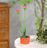 Floare colorata solara - 8 x 8 x 32 cm - 10 LED-uri alb cald - rosu Best CarHome, Garden Of Eden