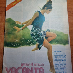 revista jocuri de-a vacanta iulie 1988-contine jocuri,rebus,umor,stiri etc