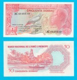 Sao Tome &amp; Principe (p#56) 50 Dobras 1982 UNC &#039;Papagal Gri&#039; serie: AC44466xx