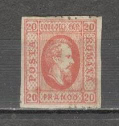 Romania.1865 Principele Cuza in oval 20 Par YR.3 foto