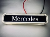 Cumpara ieftin Lampa gabarit cu LOGO NEON Alba Mercedes 12-24 V