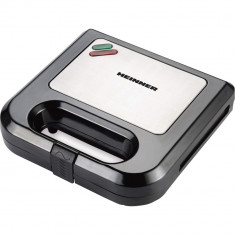 Sandwich-maker Heinner Magnet 750 SM-K750BKS, 750 W, Negru/Argintiu