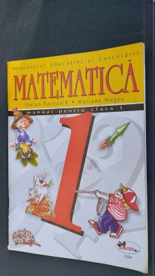 MATEMATICA CLASA A I A - STEFAN PECEARCA , MARIANA MOGOS foto