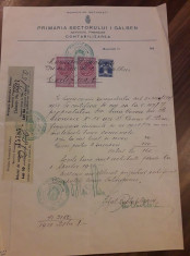 Certificat impunere fiscala actrita Dina Cocea 1938 foto