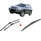 Cumpara ieftin Set 3 stergatoare HYUNDAI SANTA F&Eacute; II SUV Van (CM) 2005-2013, parbriz si luneta, Bosch Twin