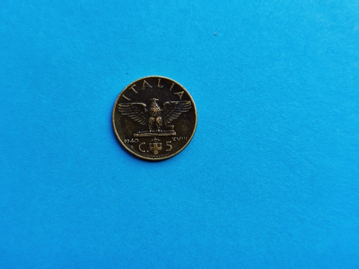 5 Centesimi 1940 Italia-stare buna