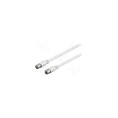 Cablu adaptor coaxiala 9,5mm mufa, coaxiala 9,5mm priza, 3m, 75Ω, Goobay - 58809