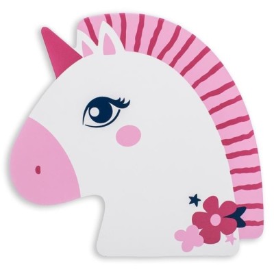 Lampa Unicorn Alb Roz cu LED 23.5x23cm foto