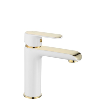 Baterie pentru baie REA Bloom White Gold Low foto