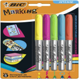 Bic Set 5 Buc Markere Permanent Colorate Intens Diverse Culori 937348