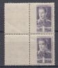 ROMANIA 1943/45 LP 154 MIHAI I UZUALE FILIGRAN MM ABKLATSCH BLOC DE 4 TIMBRE MNH, Nestampilat