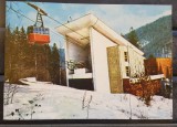 CPIB 17697 CARTE POSTALA - SINAIA. STATIA TELECABINA, PLECARE