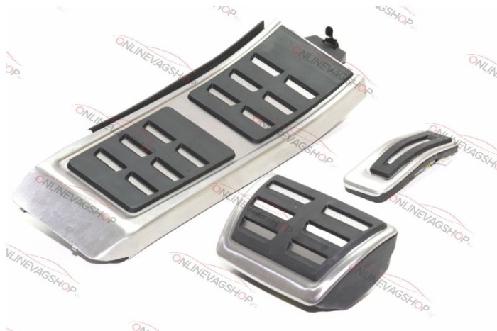 Set Pedale Inox + Footrest transmisie automata Audi A4,A5,A6,A7,Q5