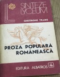 LITR12 0442 Literatura - Gheorghe Vrabie - Proza populara Romaneasca