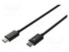 Cablu USB-C la USB-C 2m 100W 5A USB 2.0 negru NATEC