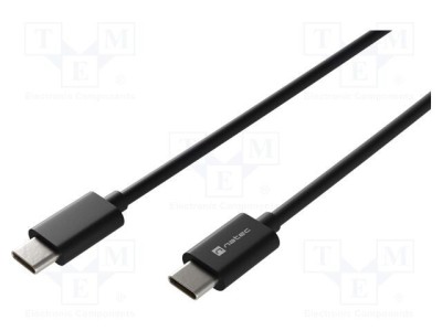 Cablu USB-C la USB-C 2m 100W 5A USB 2.0 negru NATEC foto