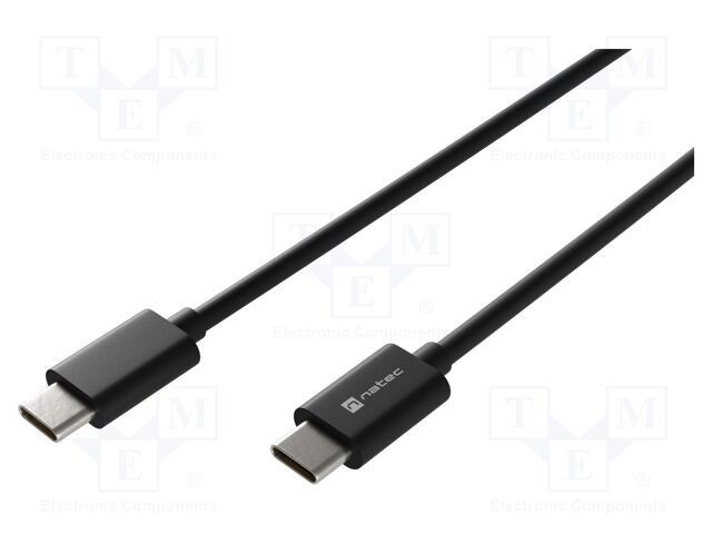 Cablu USB-C la USB-C 2m 100W 5A USB 2.0 negru NATEC