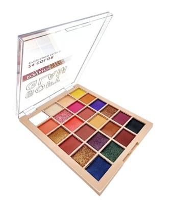 Paleta Fard, Makeup, Romantic Color, Soft Glam, 24 Culori, 01, 24 g foto